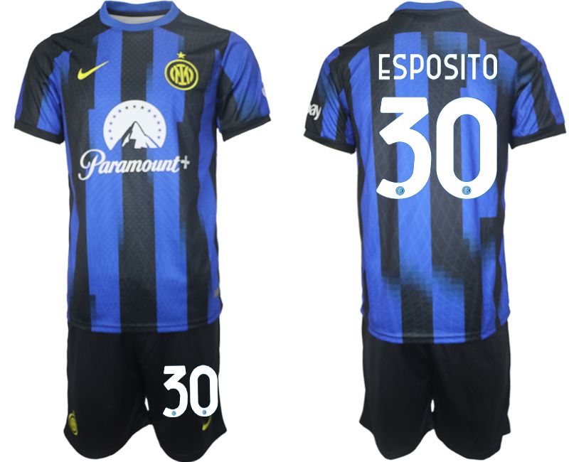 Men 2023-2024 Club Inter Milan home blue #30 Soccer Jersey->inter milan jersey->Soccer Club Jersey